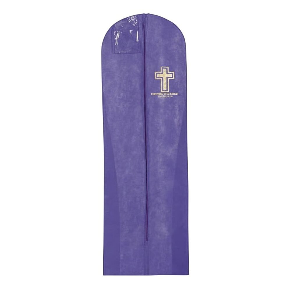 Eurotard Large Hanging Garment Bag Cross Style 13CB Purple OSF ID Pouch